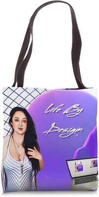 Boss Babe Tote Bag Life by Design Reusable Shopping Bag 16x16 Gift for Her