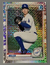 2020 Bowman Draft Chrome Bobby Miller Asia Mojo 1st Refractor #BD-38 Rare!