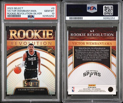 PSA 10 23-24 Panini Select Victor Wembanyama Rookie