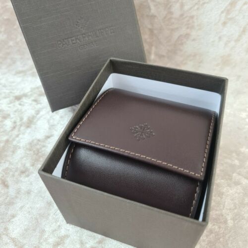 PATEK PHILIPPE Travel Watch case Carry Case Dark Brown PATEK PHILIPPE Travel Watch case Carry Case Dark Brown