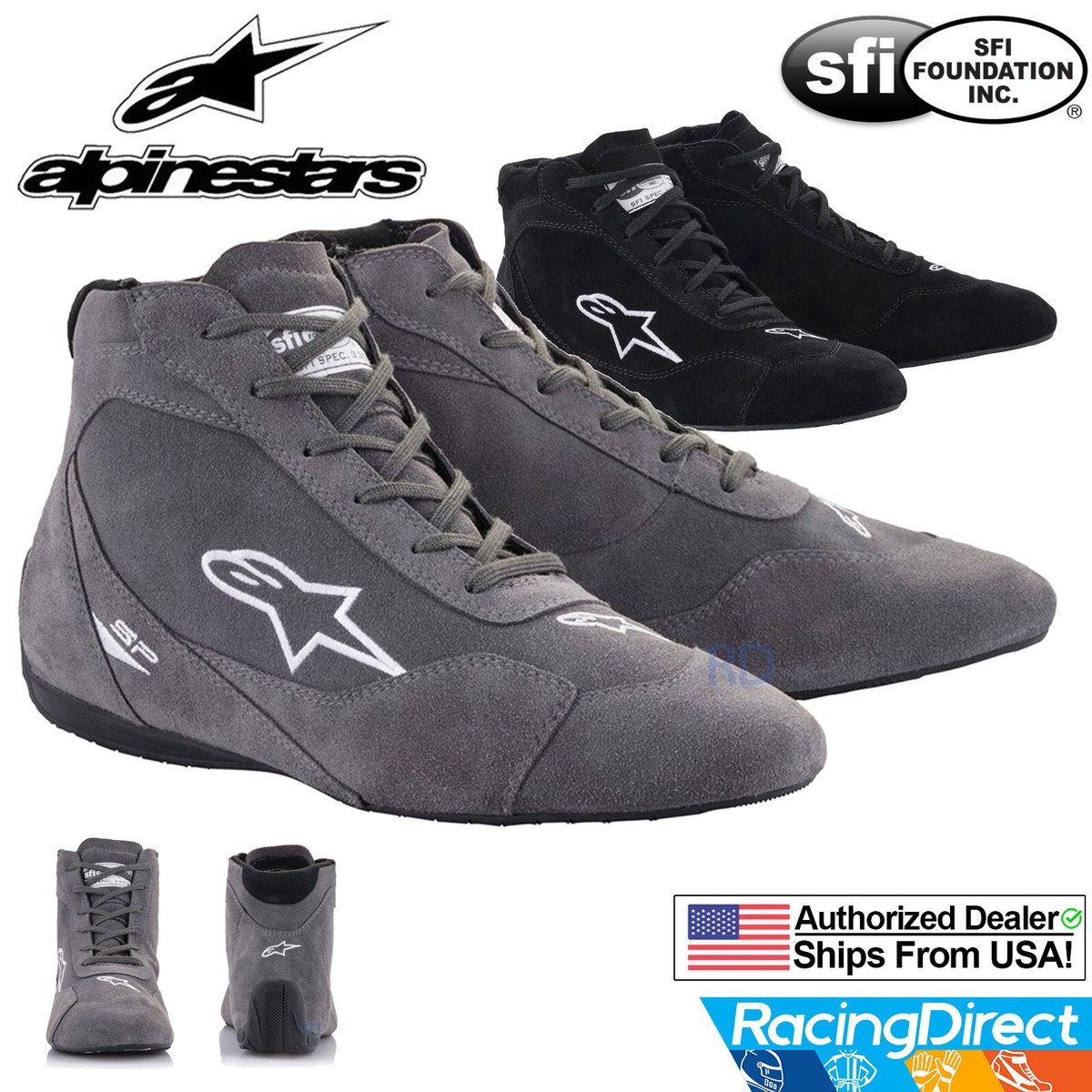 Alpinestars - SP v2 SFI-5 Auto Racing Shoes | 2710621 | SFI