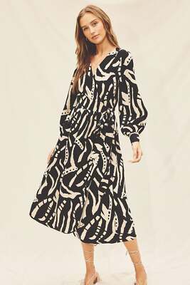 DRESS FORUM HIDE AND SEEK BUBBLE SLEEVE WRAP DRESS - FINAL SALE
