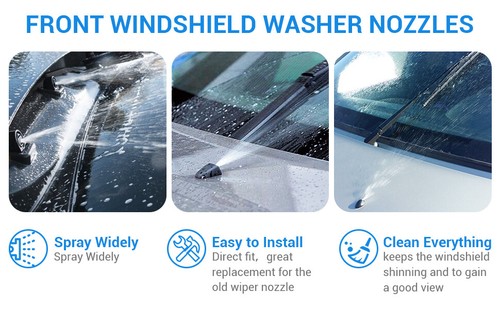 Car Windscreen Washer Wiper Nozzle Front Window Spray Jet Nozzles Universal NSW - Picture 8 of 13