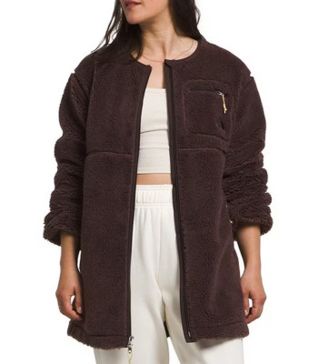 Women's The North Face Parka Extreme Pile Long Coat Full Zip