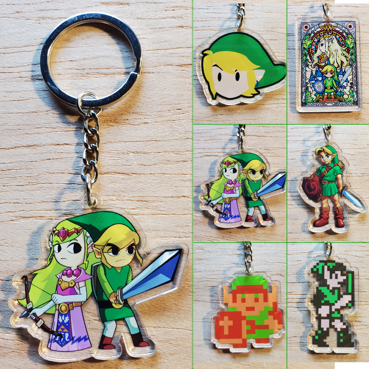 The Legend of Zelda: Twilight Princess HD Acrylic Key Chain (Set of 4  pieces)