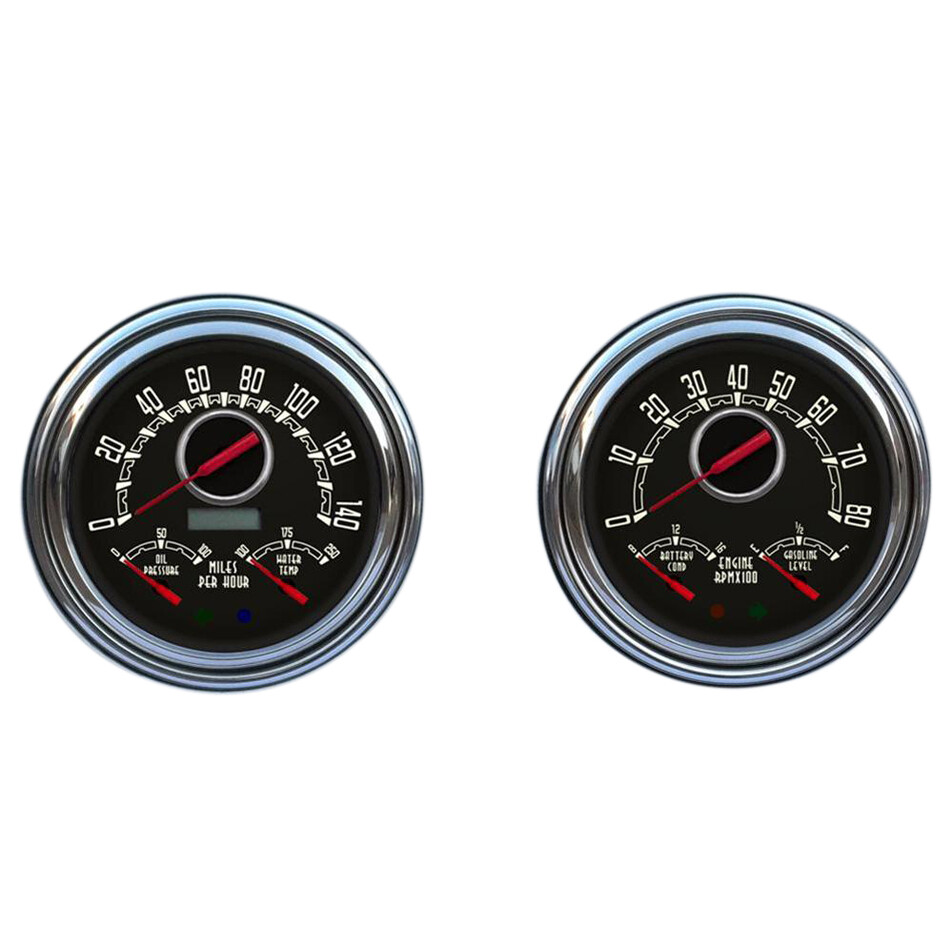 New Vintage Woodward 3-1 Gauge Kit 240 Fuel 47-53 Chevy/GMC Truck (Black) New Vintage Woodward 3-1 Gauge Kit 240 Fuel 47-53 Chevy/GMC Truck (Black)