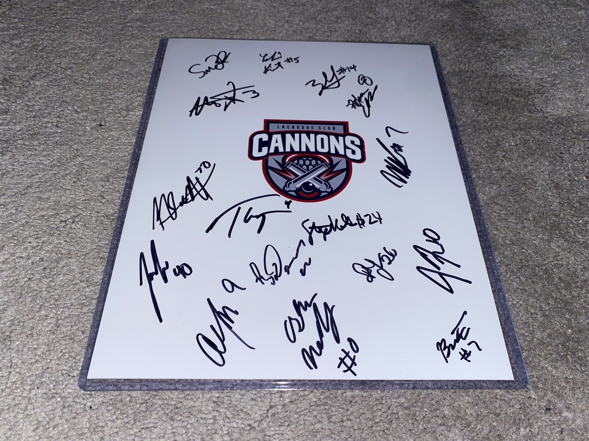 2022 CANNONS PLL PREMIER LACROSSE LEAGUE CLUB TEAM SIGNED 8X10 