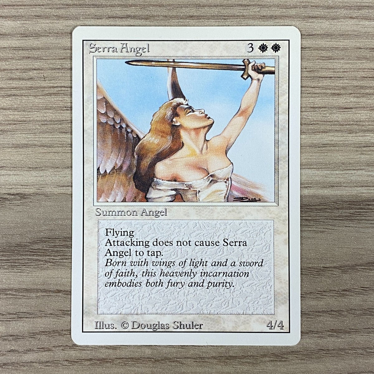 MTG セラの天使 アートプリント 未開封新品 Douglas Shuler SERRA ANGEL WHITE REVISED EDITION DOUGLAS SHULER CARD CCG MAGIC