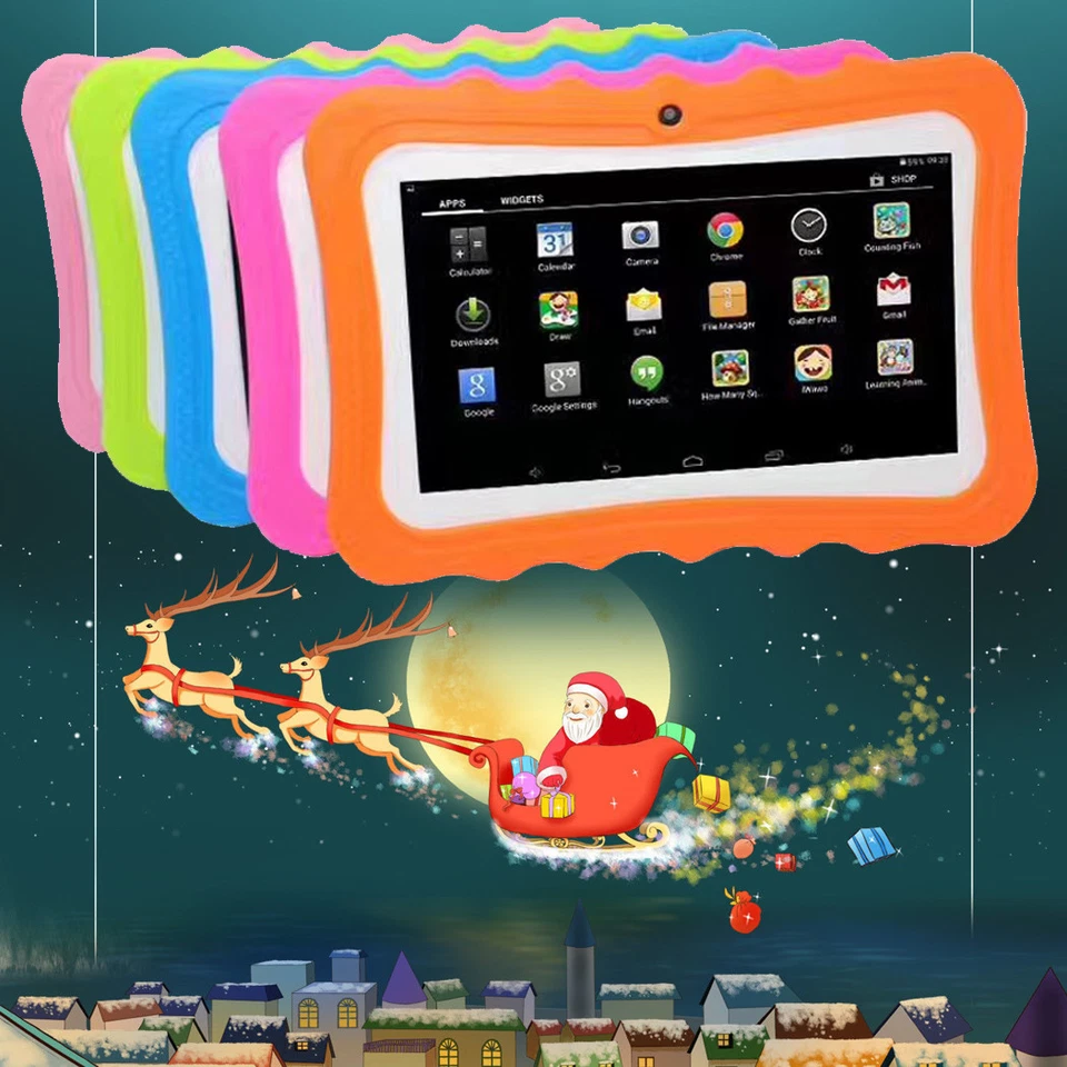 2019 New 7" Quad Core Android 4.4 Tablet Wifi Camera Bundle Case for Kids Gift - Image 3 of 4