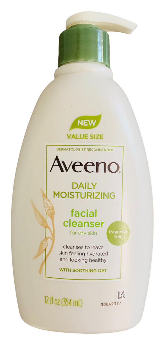 Aveeno Daily Moisturizing Facial Cleanser with Soothing Oat 12 oz Fragrance Free