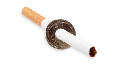 cigarette through quarter trick Thru Coin you ll see six modern masters each perform their own version of this impossible feat Vintage Cigarette Through Coin Rare