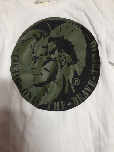 DIESEL Boy's size 6 long-sleeve ONLY THE BRAVE Crew Neck T-SHIRT - Picture 2 of 3