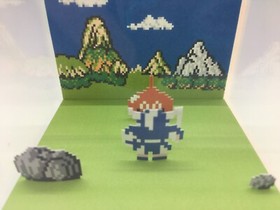 Dragon Warrior Dragon Quest Slime Encounter Shadow Box Diorama Cube Nintendo NES