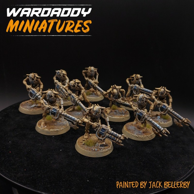 Pro Painted Warhammer 40k necron Warriors ×10 lot K gw wardaddy miniatures