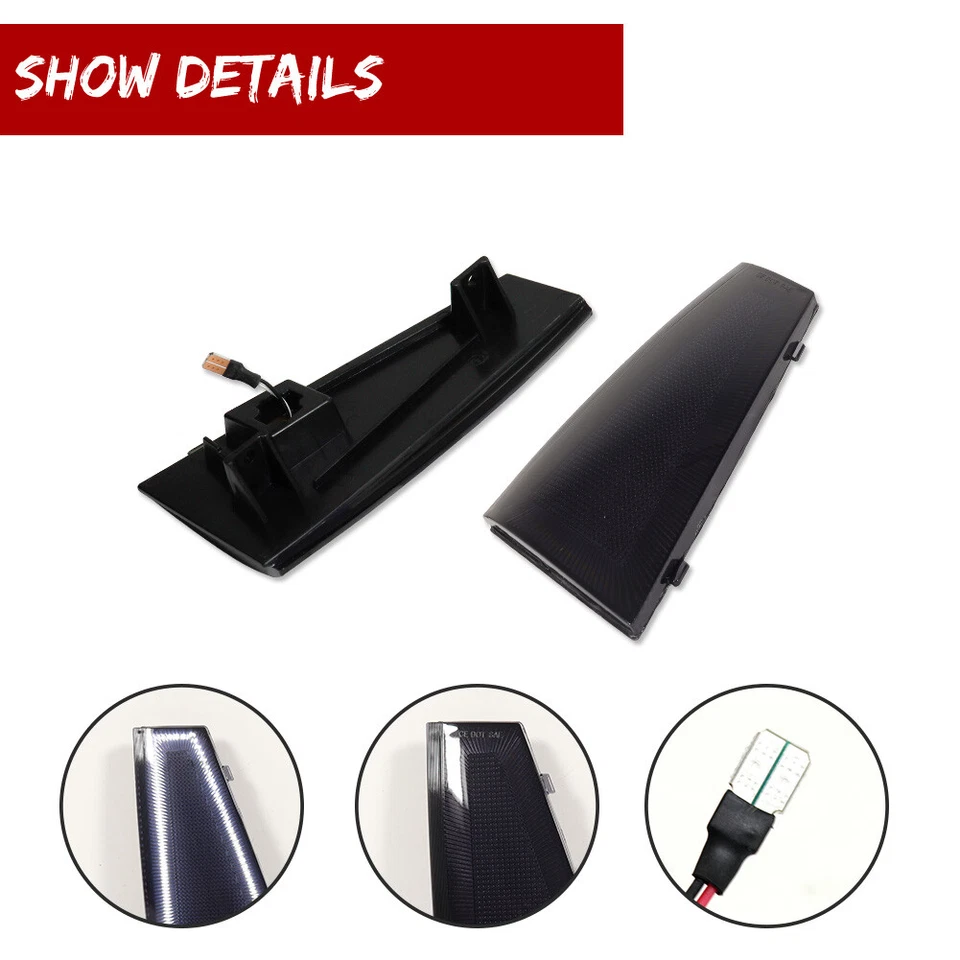 Luces de señalización laterales delanteras blancas humo para Chevrolet El Camino Malibu 80-81 Foto 3 de 4