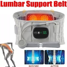 Inflatable Heating Massage Decompression Belt Lumbar for Lower Back Pain Relief