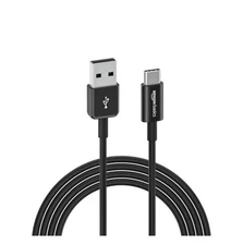 Amazon Basics USB-C to USB-A 2.0 Fast Charger Cable, 6ft Black - Free Shipping