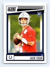 #312 2022 Score BASE [[ Jack Coan RC Indianapolis Colts