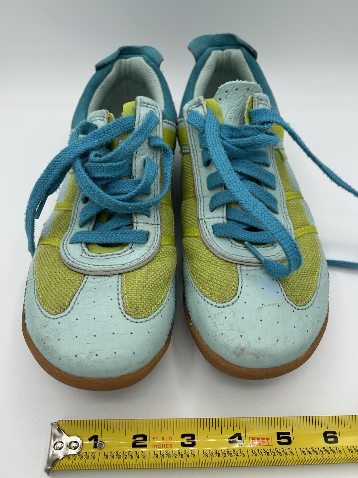 Scarpe da tennis Pony Dash sneakers scamosciate US 7 5 colori vivaci