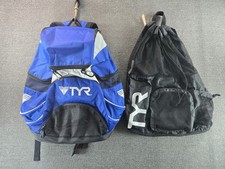 TYR Alliance Team Backpack 2 Pack Swimmers Bags Vented Compartment Mesh Black