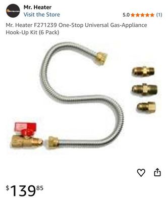 #ad #ad Mr. Heater F271239 One Stop Universal Gas Appliance Hook Up Kit $39.88