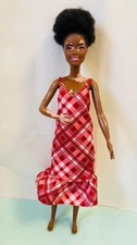 Barbie Fashionistas Doll #135. Body Positive, AA with Vitiligo. VGUC.