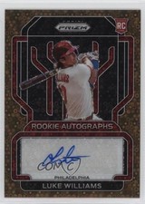 2022 Panini Prizm Rookie Bronze Donut Circle 8/15 Luke Williams #RA-LW Auto 12ty