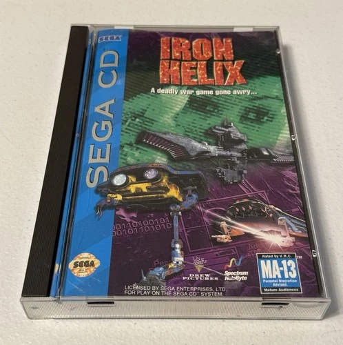 Iron Helix (Sega CD, 1994) Tested Game Disc & Manual W Reg Card Spectrum