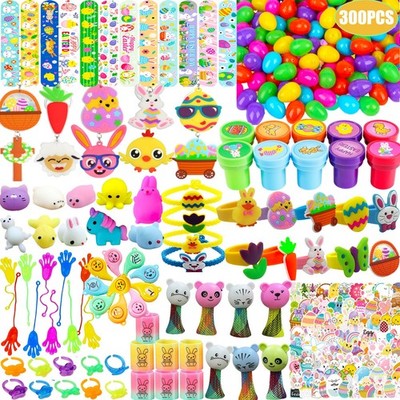 Easter Eggs 300pcs with Toys Inside Plastic Fillers for Easter Egg Hunt - Party