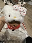 Sekiguchi Monchhichi x Hello Kitty Plush Doll Gingham Checker Red Outfit Boxed — photo 1