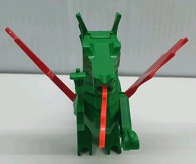 Lego Animal Minifigure 1993 Green Dragon Classic Red Wings 6056 Replacement Part