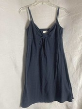 EUC Ann Taylor Loft Blue with White Polka Dots Dress size Small