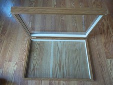 Wood Like Display Case 17 x 25 x 3 for Arrowheads Knives Collectibles More