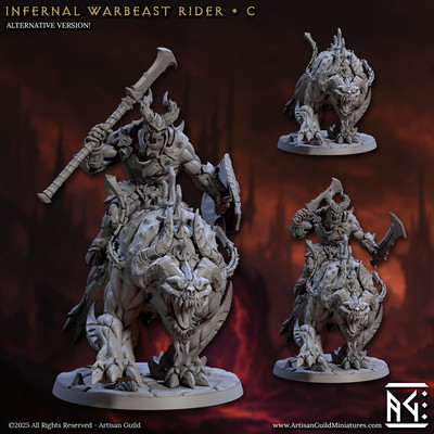 Infernal Warbeast - Cleavers Hellhound - Artisan Guild - Dungeons and Dragons