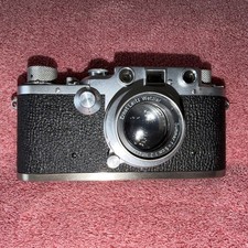 Leica IIIc 35mm Rangefinder Film Camera with Sumar 50 mm F2 lens Kit. Very Clean