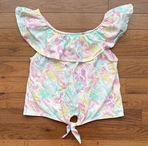 btween Pastel Floral Top Sz 8