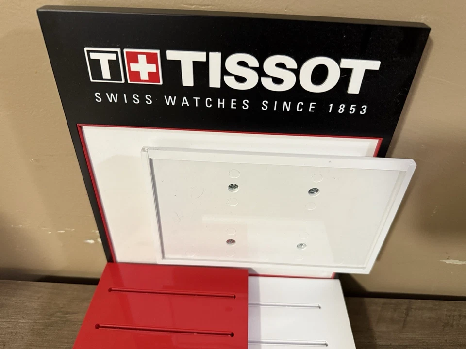 Редкий Tissot полный розничной наручные часы счетчик дисплей - Изображение 4 из 4