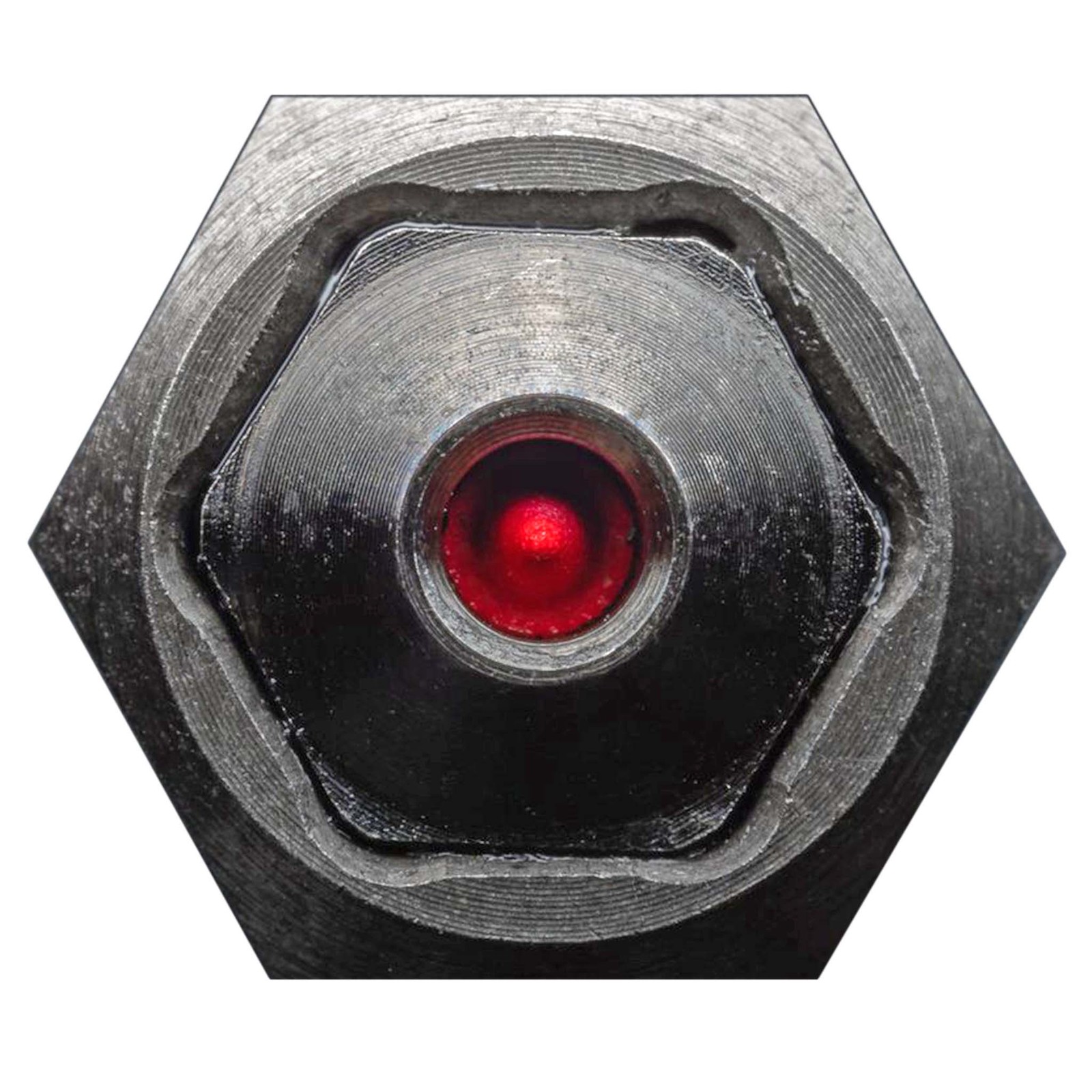 Одинарный противоугонный замок Hexlox с шестигранными болтами диаметром 10 мм - Прочное черное углеродное покрытие 6990₽