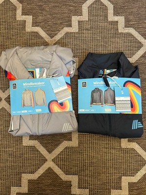 2023 ALDI Gear Capsule Collection Windbreakers Gray Size Large, Navy Size Small