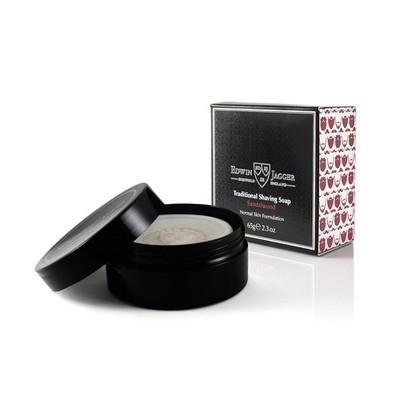 Edwin Jagger SSSWT Sandalwood 99.9% Natural Traditional Shaving Soap 65g Travel