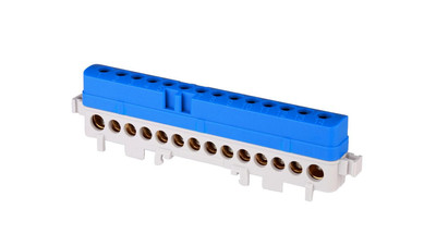 Isolierte Klemmleiste 14-Loch 101A IP20 blaugrau LPI-14n A18-1068 /T2DE