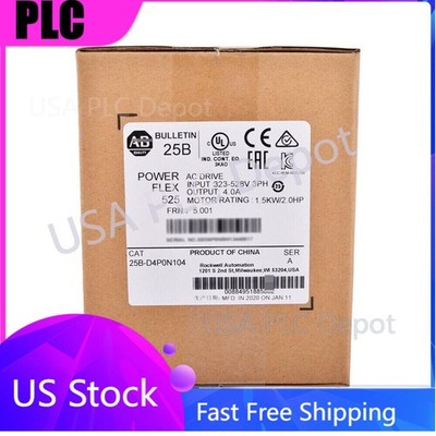 AB25B-D4P0N104 NEW AB 25B-D4P0N104 PowerFlex 525 1.5kW 2Hp AC Drive USA！