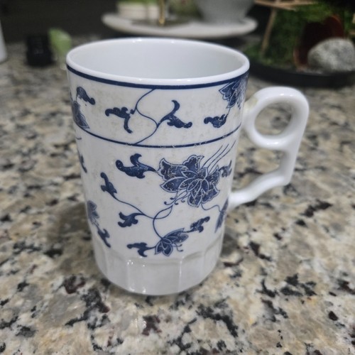 Vintage Tatung Chinese Floral Pattern Ceramic Mug/Cup with Handle