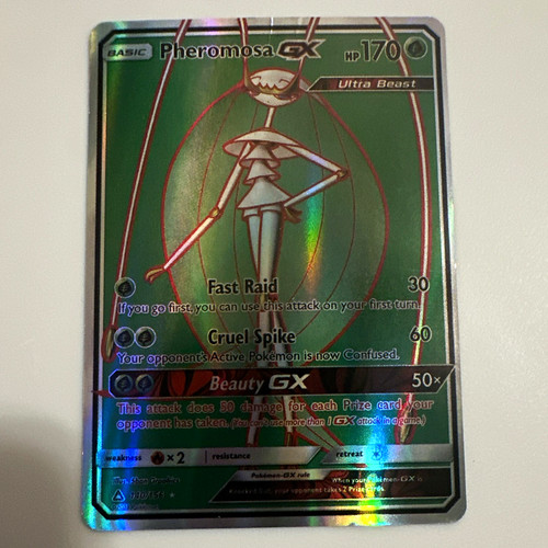 Pheromosa GX 130/156 Sun & Moon Ultra Prism GX Holo Ultra Beast Rare ENG 2018