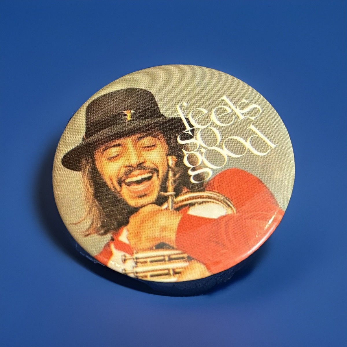 Chuck Mangione Feels So Good Concert Program & Pin Autographed By