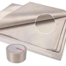 Faraday Fabric (43"W Ã— 236"L Fabric + 780"L Tape), Emp Proof Military Grade