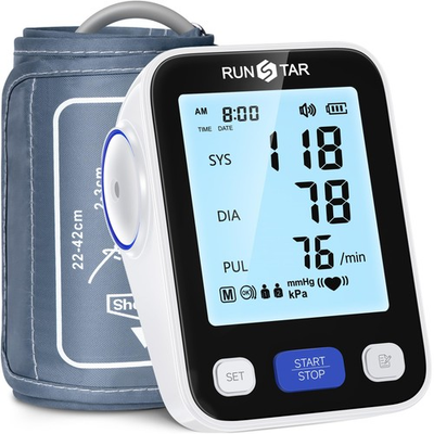#ad Upper Arm Blood Pressure Monitor with Wide Range Cuff 8.6#x27;#x27; 16.5#x27;#x27; for Hom... $44.72