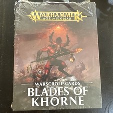 Games Workshop Warhammer Age of Sigmar Blades of Khorne Warscroll Cards Sealed