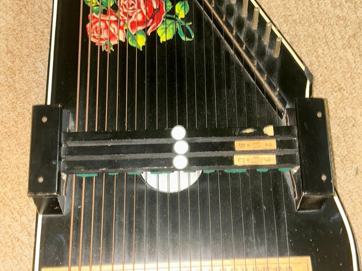 Vintage German Zither - Autoharp - Chord Harp 21 String & 3 Chord