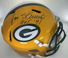 Packers JAN STENERUD Signed Full Size Replica Speed Helmet AUTO w/ HOF '91 - BAS